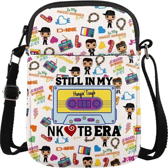 Lightweight Vintage Inspired Crossbody Bag for Music Lovers - Zippered Security - Picture 1 of 6